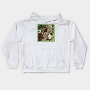 Watercolor Cows Kids Hoodie